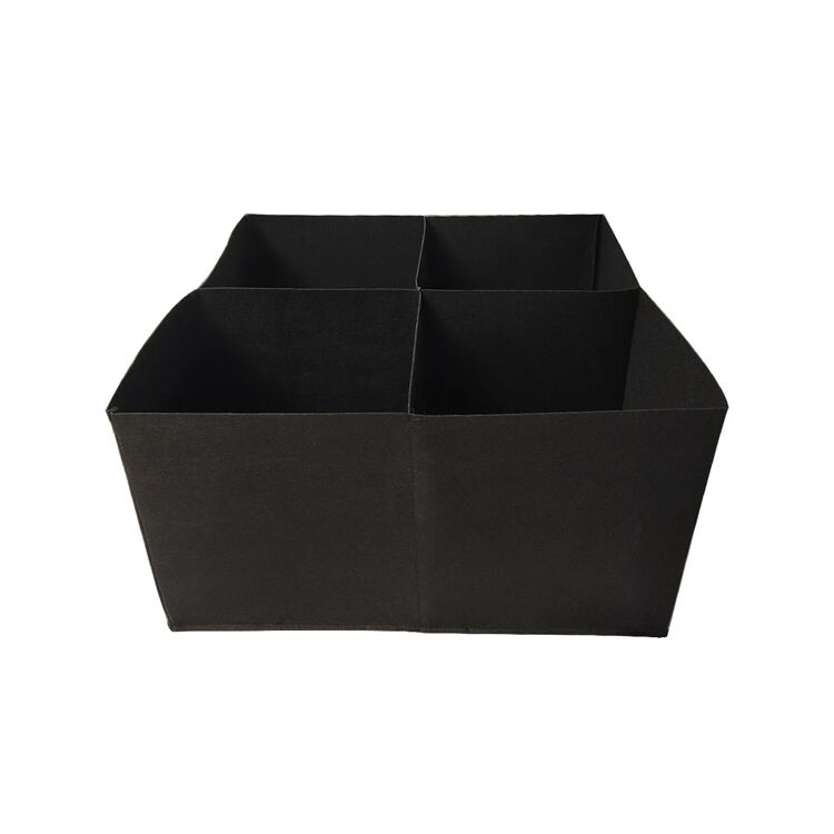 Divided Fabric Planter Bags with 4 Compartments for Gardening