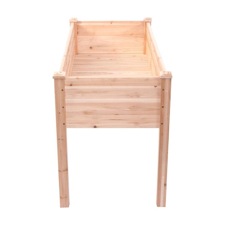 Wood Elevated Raised Garden Bed Planter for Vegetables and Herbs