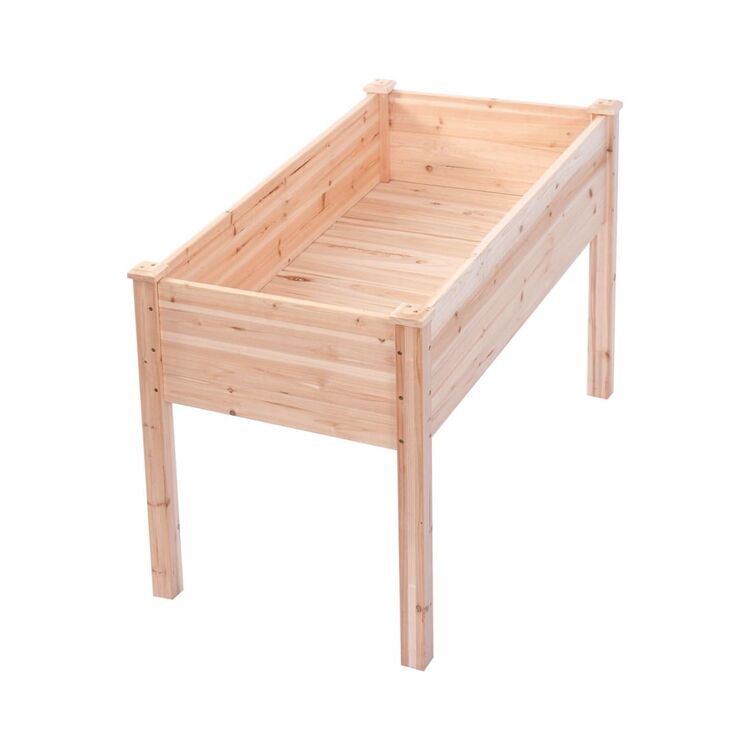 Wood Elevated Raised Garden Bed Planter for Vegetables and Herbs
