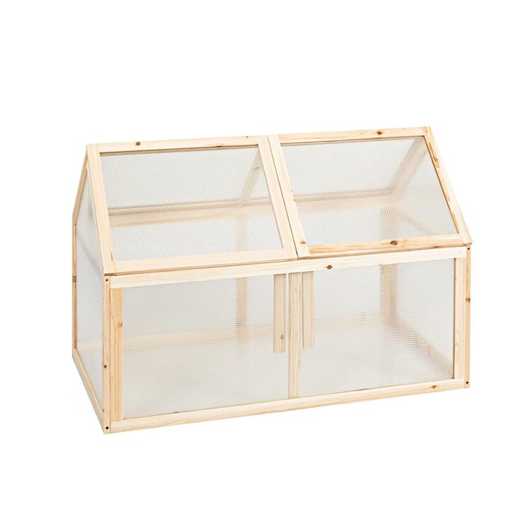 Wooden Cold Frame Greenhouse with Ventilation Lid
