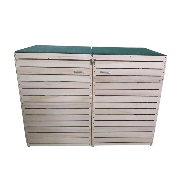Wooden Rectangular Garden Storage Bin with Open Top