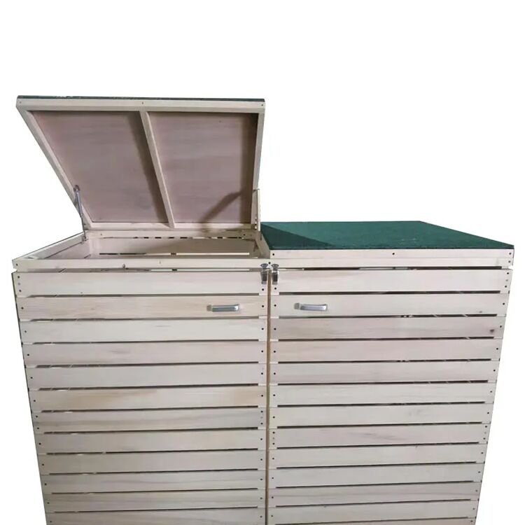 Wooden Rectangular Garden Storage Bin with Open Top