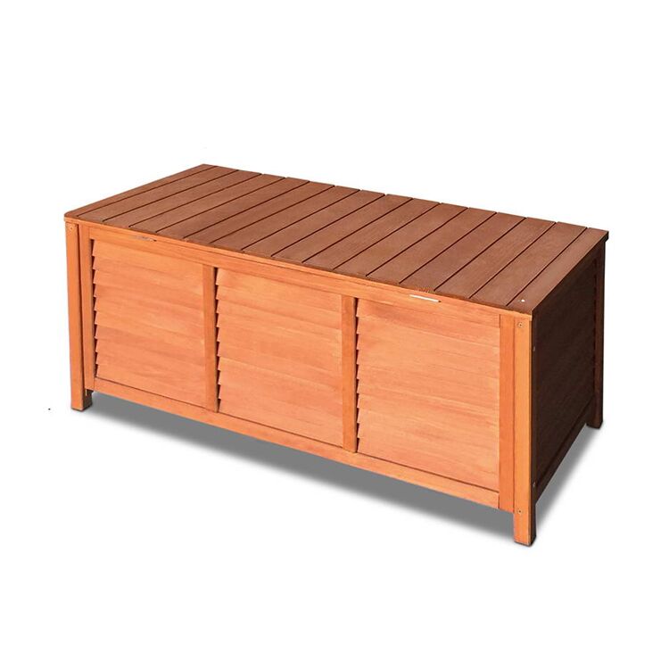 Outdoor Wooden Storage Bench Seat