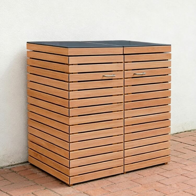 Modular Trash Enclosure Wood for 240L Bins