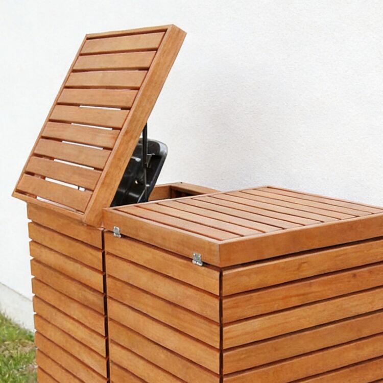 Modular Trash Enclosure Wood for 240L Bins