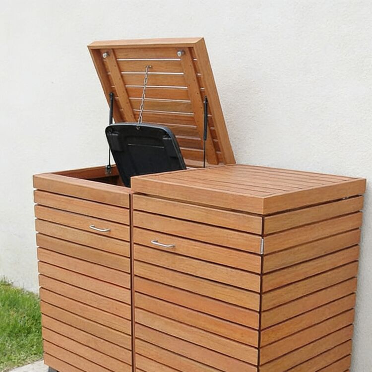 Modular Trash Enclosure Wood for 240L Bins