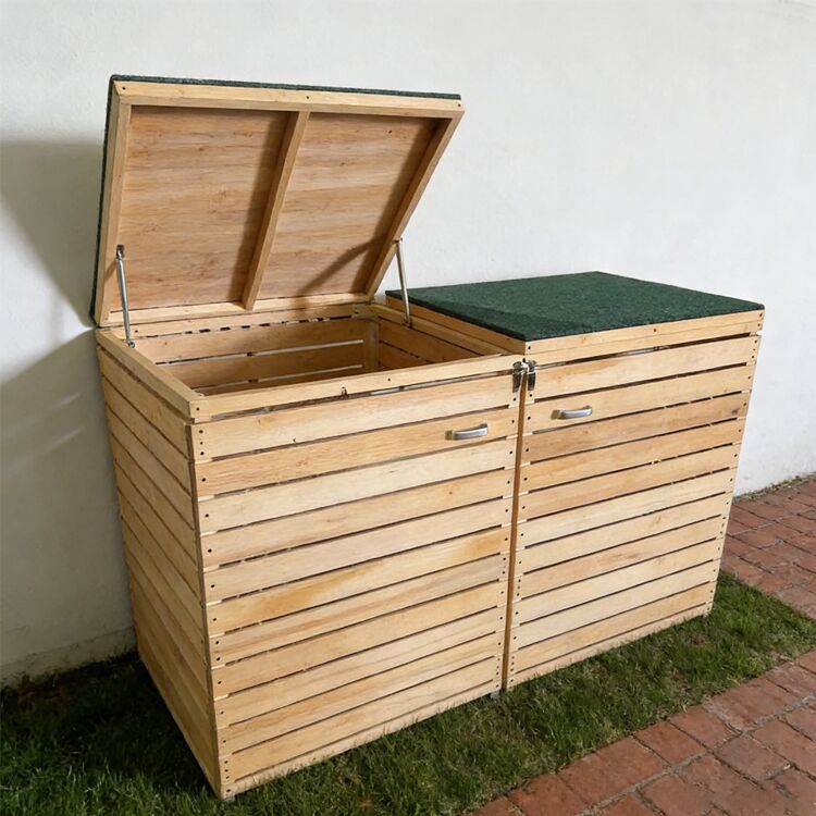 Wooden Bin Storage 171x128x85cm